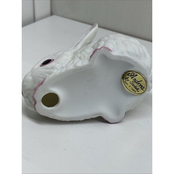 Vintage Easter Bunny White Porcelain Rabbit Ceramic Cute Spring Andrea Sadek - Picture 7 of 14